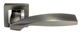 Межкомнатная дверная ручка Morelli DIY MH-45 GR/CP-S55, Графит/полированный хром